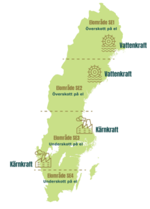 Sveriges elhandelsområden